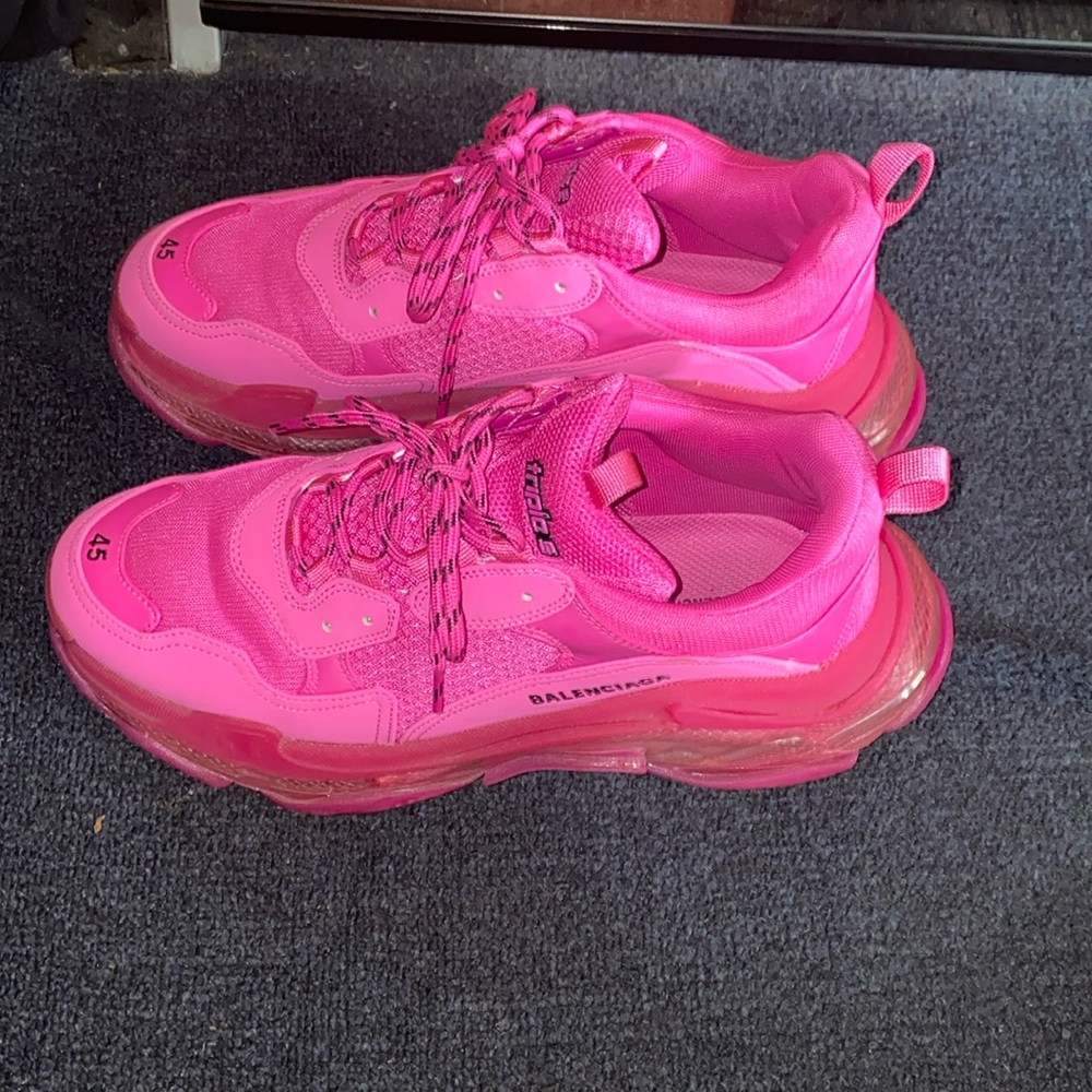 Pink Balenciaga Triple S Sneaker size 12